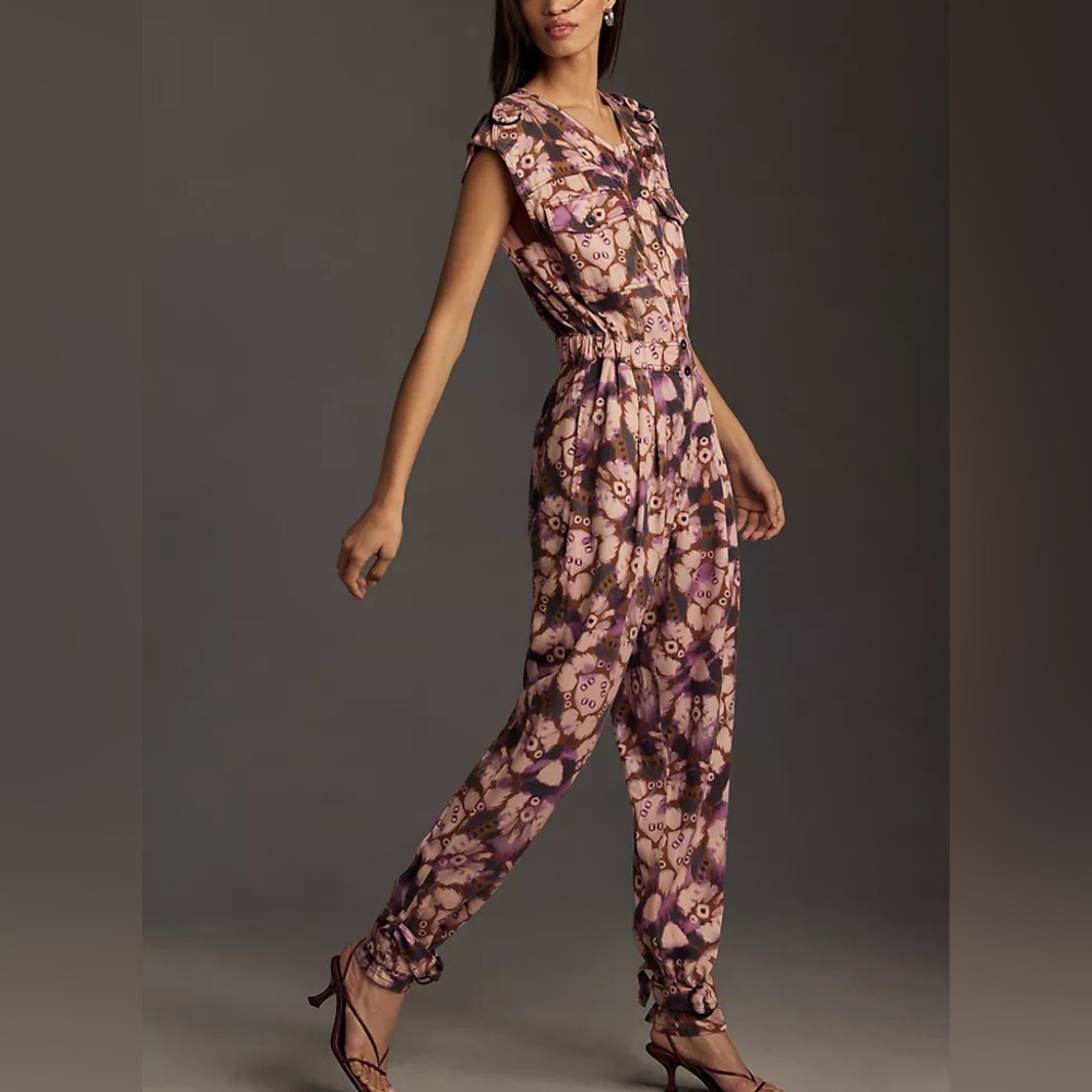 ANTHROPOLOGY NEW NEVER WORN Printed Soft Jumpsuit
